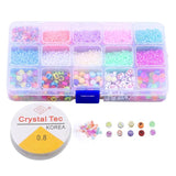 Christmas Soft Pottery Glass Seed Beads Kit for DIY Jewelry Making