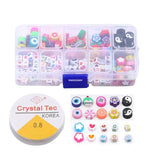 Christmas Soft Pottery Glass Seed Beads Kit for DIY Jewelry Making