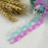 100pcs Mini Acrylic Buckle Beads DIY Glasses Chains Mask Earrings