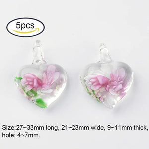 20PCS Mushroom Strawberry Lampwork Beads Loose Bead DIY Jewelry Making