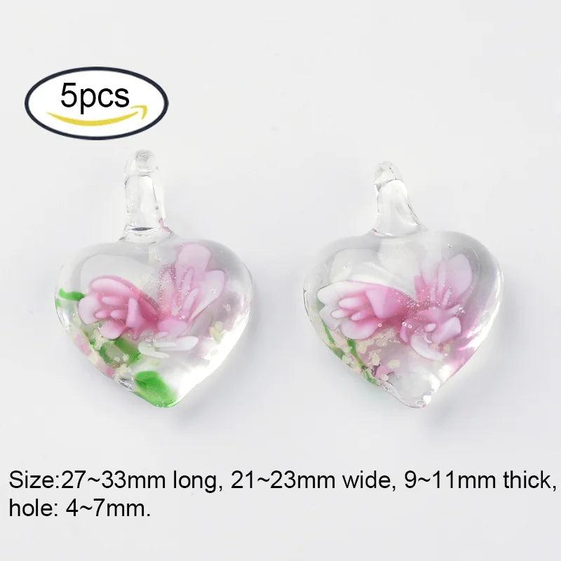 20PCS Mushroom Strawberry Lampwork Beads Loose Bead DIY Jewelry Making