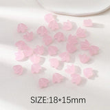 4PCS Coloured Glaze Flower Pendant for Jewelry Making