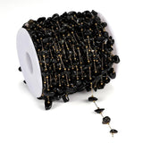 1M Stone Chain Crystal Glass Beads Stainless Steel DIY Necklace Bracelet