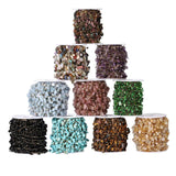 1M Stone Chain Crystal Glass Beads Stainless Steel DIY Necklace Bracelet