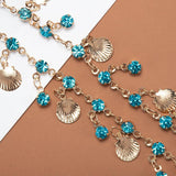 1M Crystal Charms Copper Chain Bead Pendants for Jewelry Making