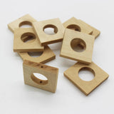 20pcs DIY Grass Wood Chips Painting Pendant Earrings Women Jewelry