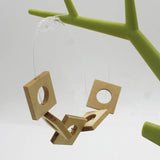 20pcs DIY Grass Wood Chips Painting Pendant Earrings Women Jewelry