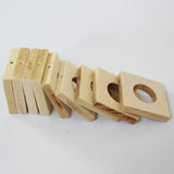 20pcs DIY Grass Wood Chips Painting Pendant Earrings Women Jewelry