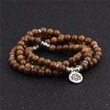 Sandalwood Buddhist Buddha Prayer Beads Bracelet