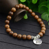 Sandalwood Buddhist Buddha Prayer Beads Bracelet
