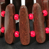 Wood Beads Bracelets For Women Wooden Beaded Cuff Statement Bangles