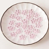 4PCS Irregular Glass Flower Charms 17*19mm for Jewelry Making Supplies