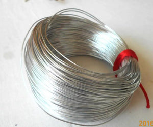 Silver Plated Aluminum Wire Craft Jewelry Making 2mm