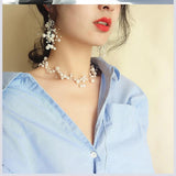 Pearl Crystal Beads Jewelry Making Set DIY Necklace Earring Kit