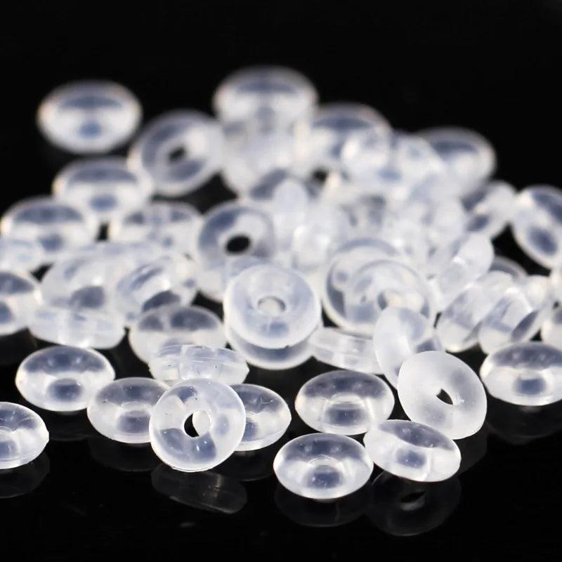 200PCs Silicone European Clip Bead Rings 6x2mm