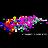 200PCs Silicone European Clip Bead Rings 6x2mm