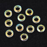 20PCS Glass Crystal Heart Beads Rainbow Charms