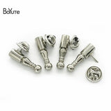 BoYuTe 10 Pieces 2.5CM Metal Brass Fasteners for Feather Brooch Pins