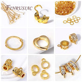 10/20/30Pcs 0.7mm*50mm 18K Plated Flat Pins for DIY Jewellery Making