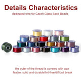 50yds 0.3mm Beading Thread Seed Beads Cord Nylon String Embroidery Thread