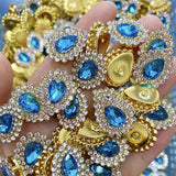 10pcs 7x10mm Crystal Claw Rhinestone Sewing Beads DIY Jewelry Making