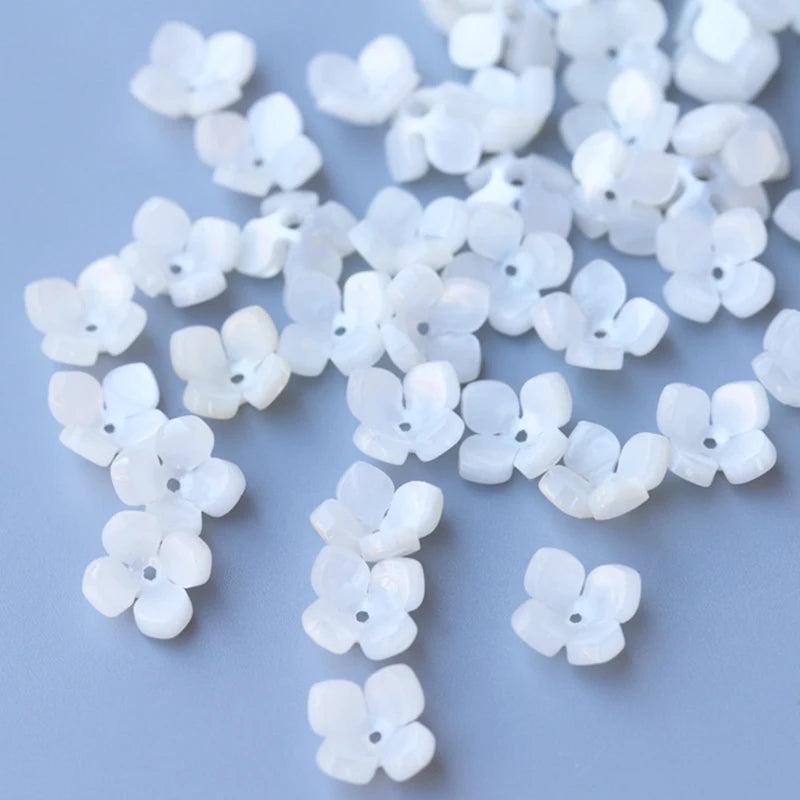 14mm Resin Flower Petal Bead Caps Charms for DIY Jewelry Making Components