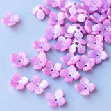 14mm Resin Flower Petal Bead Caps Charms for DIY Jewelry Making Components
