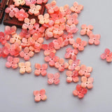 14mm Resin Flower Petal Bead Caps Charms for DIY Jewelry Making Components