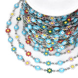 Evil Eye Bead Chain for Jewelry Making