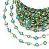 Evil Eye Bead Chain for Jewelry Making