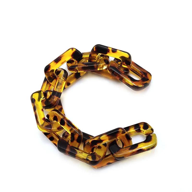 50pcs Acrylic Buckle Beads 20*30mm DIY Handbag Key Strap Chains Accessories