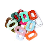 50pcs Acrylic Buckle Beads 20*30mm DIY Handbag Key Strap Chains Accessories
