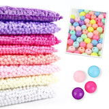 Candy Acrylic Round Beads 3mm-12mm Loose Balls Spacer Beads