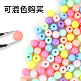 Candy Acrylic Round Beads 3mm-12mm Loose Balls Spacer Beads