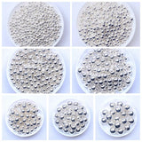 3-12mm White Round Plastic Pearl Beads for Jewelry Making