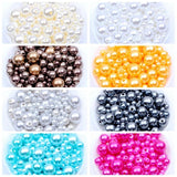 3-12mm White Round Plastic Pearl Beads for Jewelry Making