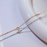 Crystal Beads Glass Chains Copper Necklace Bracelet DIY