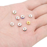 140pcs 6mm 8mm Rhinestone Spacer Beads Crystal Rondelle for DIY Jewelry Making