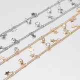 2M 1M Crystal Charms Copper Chain Star Pendants for Jewelry Making