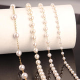 1m Stainless Steel Pearls Chain for DIY Jewelry Making