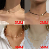 1m Stainless Steel Pearls Chain for DIY Jewelry Making