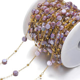 1 Meter Stainless Steel Crystal Glass Vacuum Beads Chains for DIY Jewelry Making