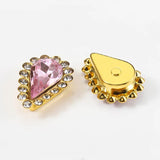 50pcs Teardrop Resin Sew On Rhinestones With Claw for DIY Jewelry Making