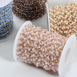 Colorful Glass Beads Beaded Chain for DIY Charm Jewelry Making