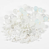 40g Mixed Size Shape Loose Glass Seed Beads for Kids DIY Jewelry Making