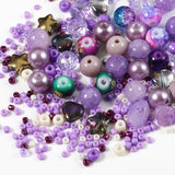 40g Mixed Size Shape Loose Glass Seed Beads for Kids DIY Jewelry Making