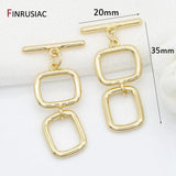 14K Plated Toggle Clasps Hooks for Bracelets Necklace Making Jewelry
