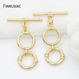 14K Plated Toggle Clasps Hooks for Bracelets Necklace Making Jewelry