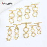14K Plated Toggle Clasps Hooks for Bracelets Necklace Making Jewelry