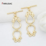 14K Plated Toggle Clasps Hooks for Bracelets Necklace Making Jewelry